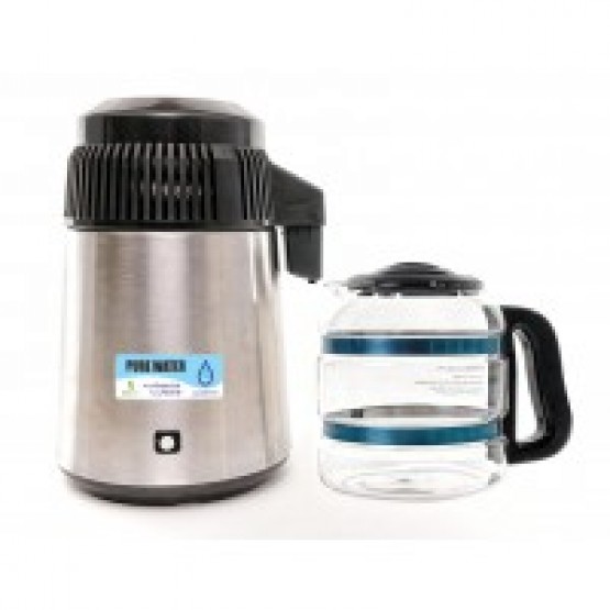 Pure Water Maker (Distiller With Glass Bottle 4 Litres)